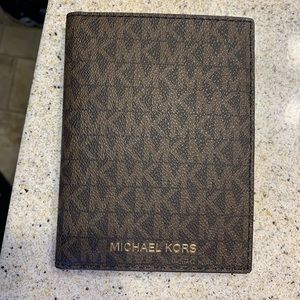 Michael Kors Brown Passport Wallet NWT